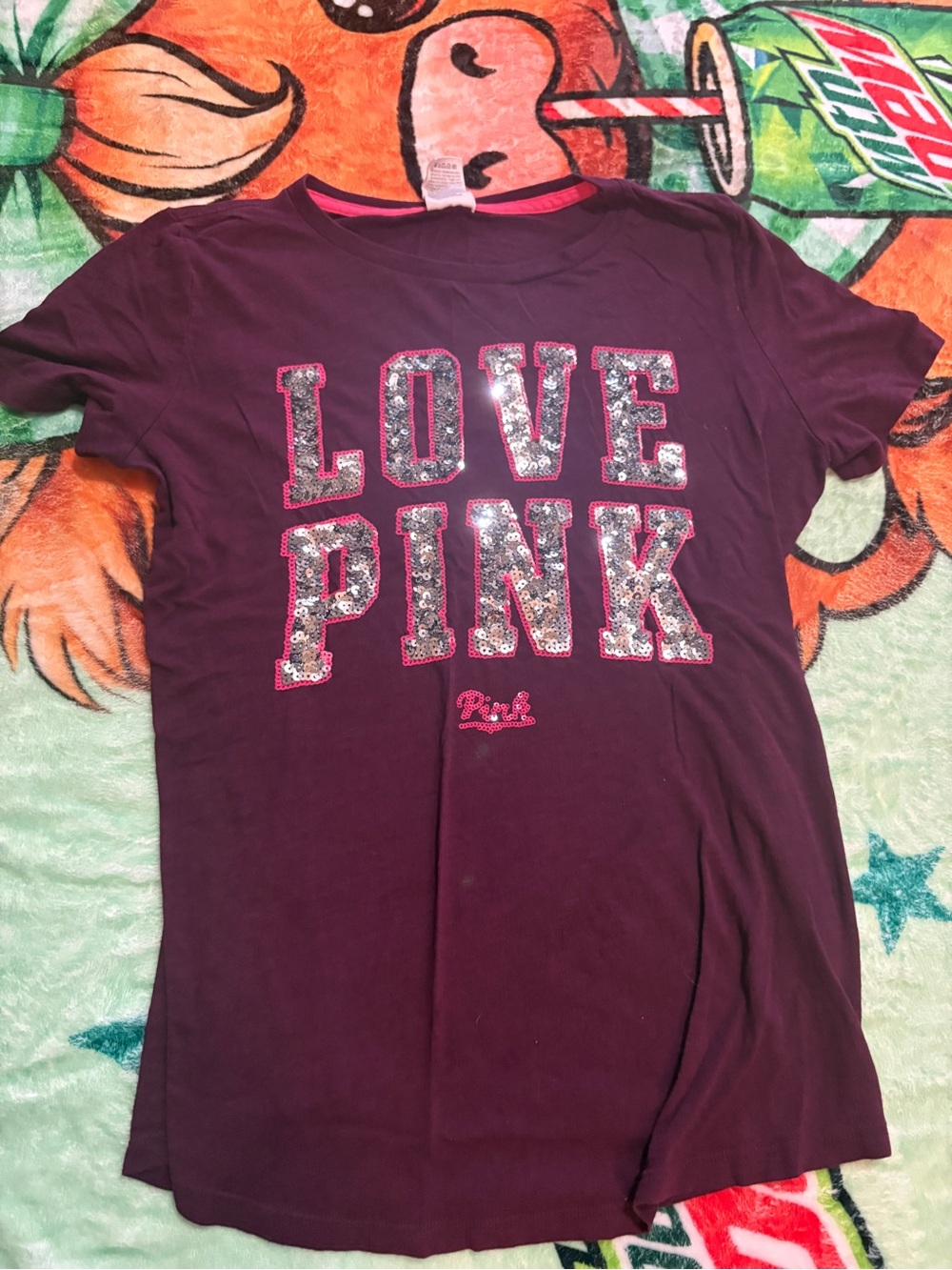 Victoria's Secret PINK Plum and Coral Tank Top
